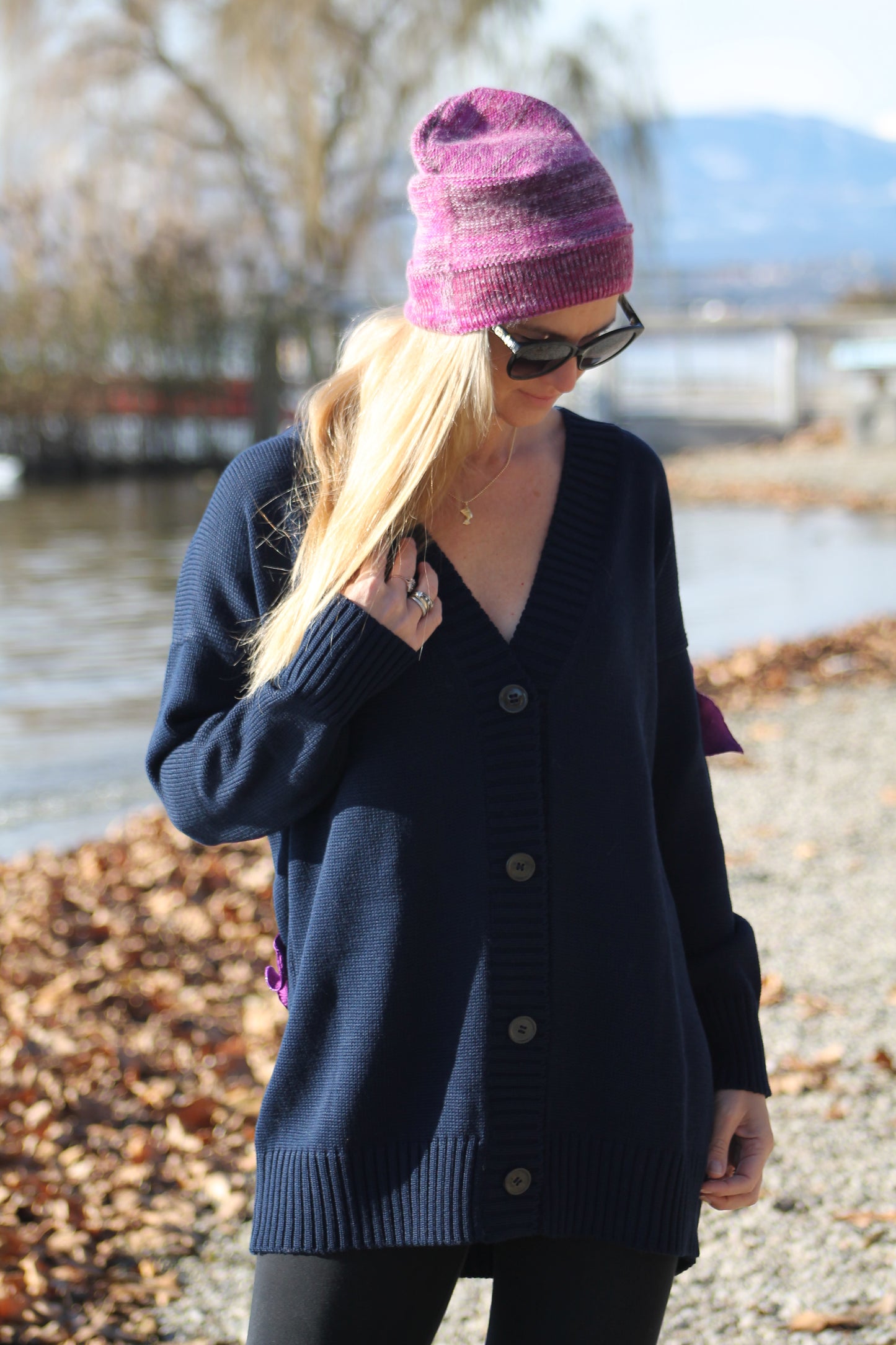 Cardigan blu