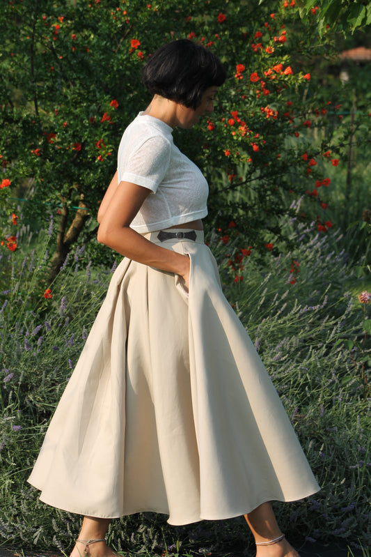 Gonna a pieghe Grazia Deledda